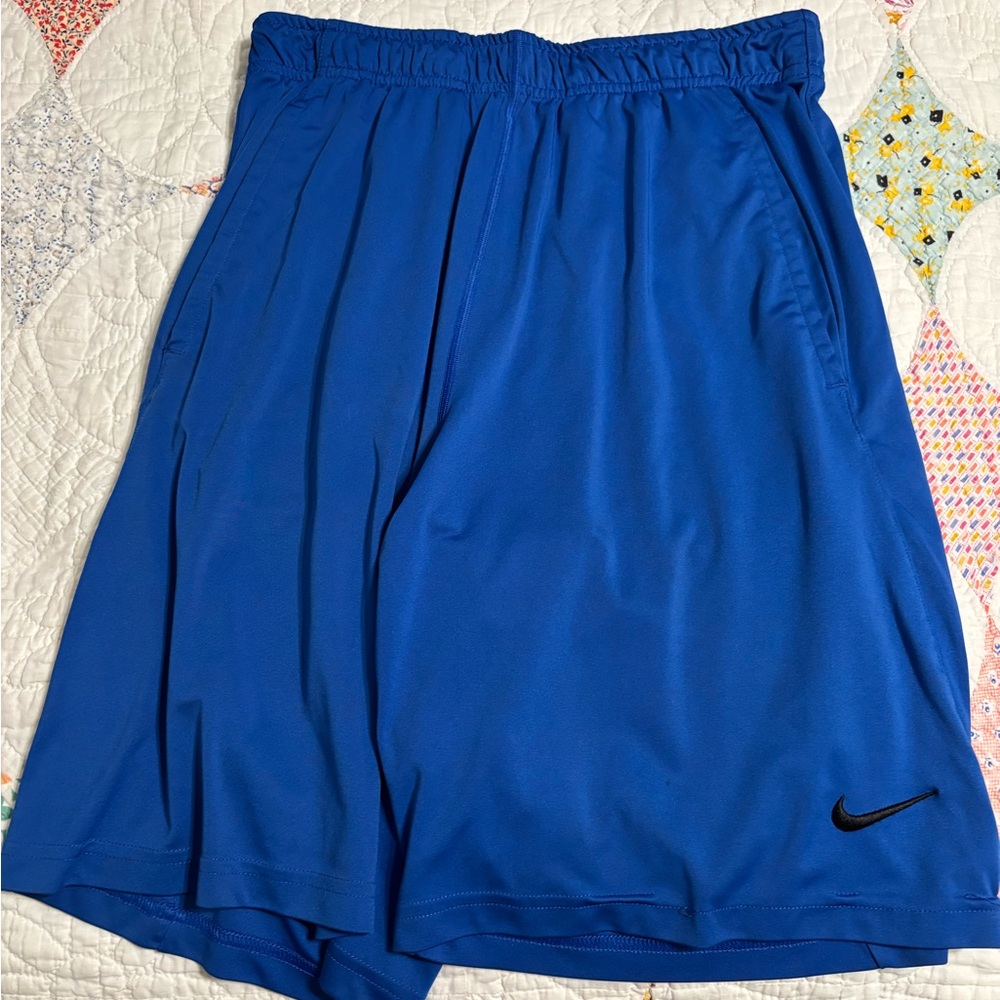 Nike Men's Vibrant Blue Athletic Shorts